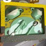 Plate and spoon set